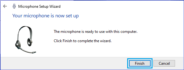 Completa la configuración del micrófono en Windows