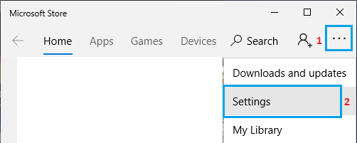 Open Microsoft Store Settings