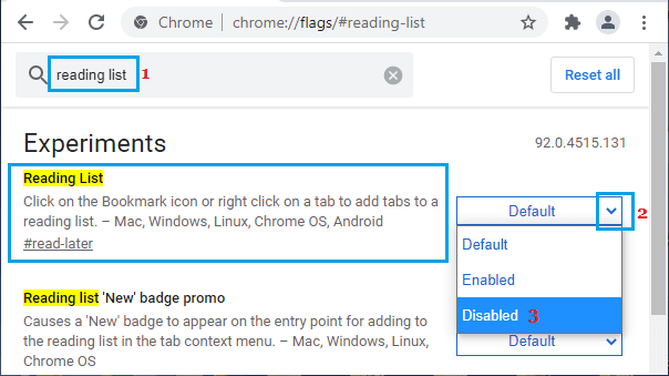 Desactivar la lista de reproducción en Google Chrome