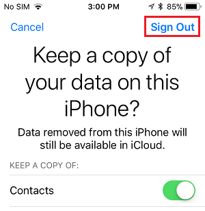 Guarda una copia de los datos de iCloud en el iPhone
