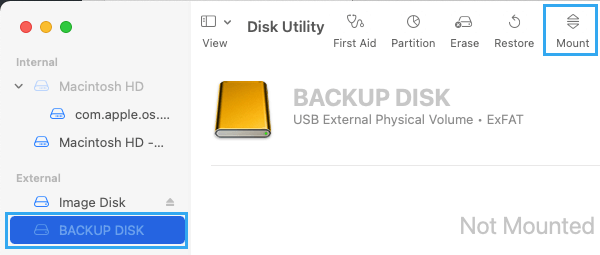 Montar un disco duro externo en un Mac