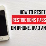 Reset Restrictions Passcode on iPhone, iPad & iPod