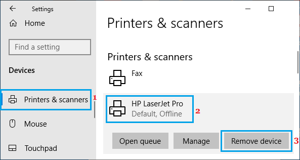 Elimina la opción de imprimir en Windows