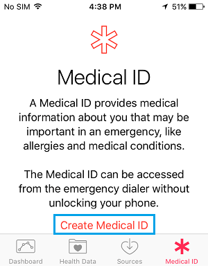 Create Medical ID Link