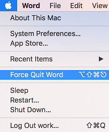 Apple Menu Icon and Force Quit Tab on Mac