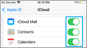 Activar los contactos de iCloud en el iPhone