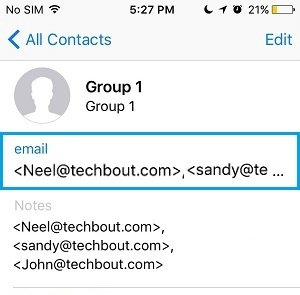 Group Contact's Profile Group Contact's Profile