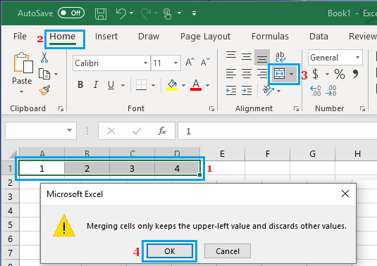 Merge Cells in Excel