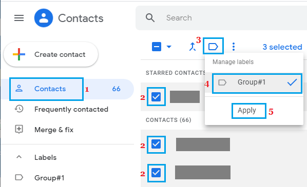 Delete Contacts From Group in Gmail