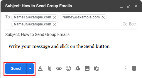 Send Group Email Message