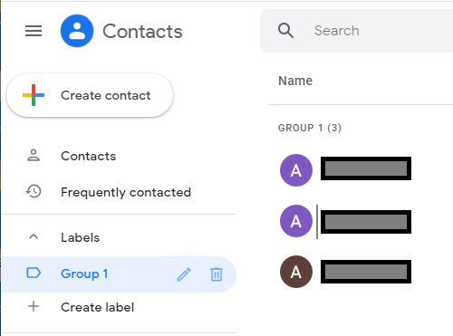 Delete Contact Group in Gmail