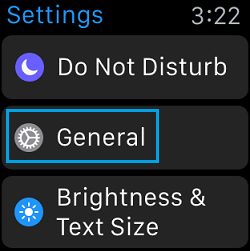 Ficha General en el Apple Watch