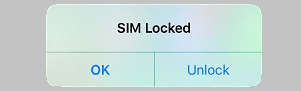 SIM Locked Pop-up on iPhone