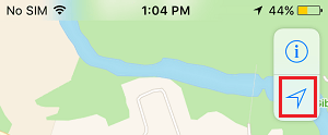 Location Arrow in iPhone Maps App