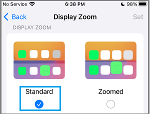 Seleccionar el zoom por defecto en el iPhone