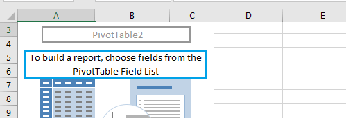 Blank Pivot Table in Excel