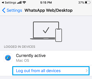 Cerrar la sesión de WhatsApp en todos los dispositivos