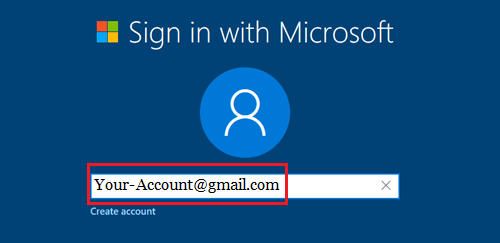 Sign In With Microsoft Account Screen During Windows 10 Setup