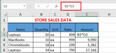 Excel Formula Without Equal Sign