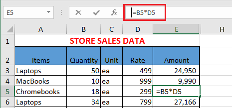Space Before Formula In Excel