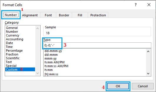 Sustituir ceros por guiones en Excel