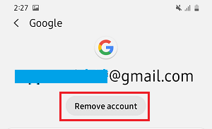 Eliminar la cuenta de Gmail del teléfono Android