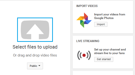 Video Upload Options On YouTube