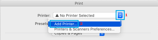 Add Printer to Mac Using Print Command
