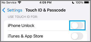 Desactivar Face ID en el iPhone