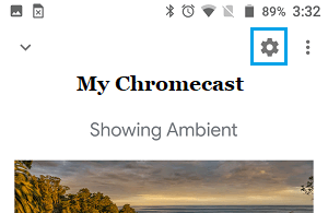 Chromecast Settings Icon