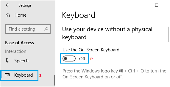 Disable On-Screen Keyboard