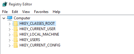 Open HKEY_CLASSES_ROOT Folder