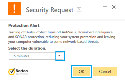 Disable Auto Protection on Windows PC