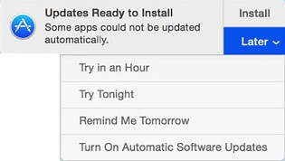 Updates Ready to Install Notification on Mac