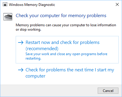 Check Windows Computer For Memory Problems