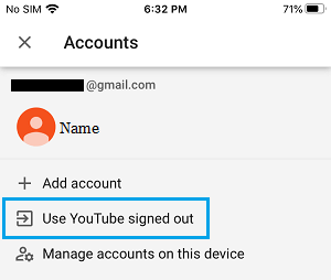 Utilizar la opción de desactivar YouTube en el iPhone