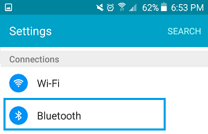 Bluetooth Option on Android Phone