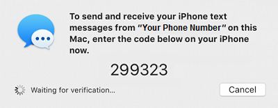 Code to Receive Text Messages on Mac