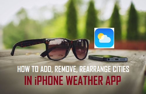 Add, Remove, Rearrange Cities in iPhone Weather App