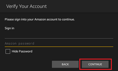 Verify Amazon Account