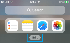 Edit Home Screen Widgets on iPhone