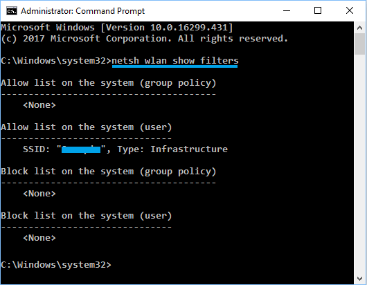 View Unblocked and Blocked WiFi Networks Using Command Prompt