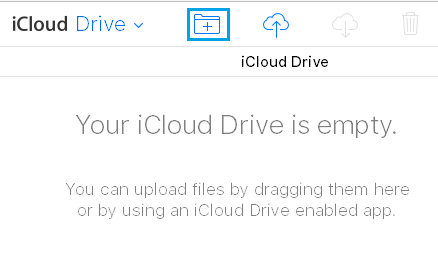 Empty iCloud Drive