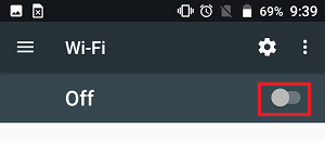 Disable WiFi on Android Phone