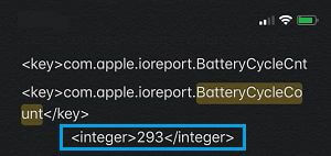 Battery Count on iPhone