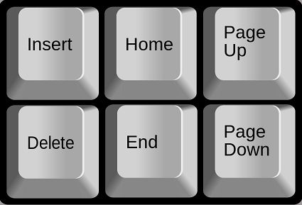 Page Up and Page Down Keys on Windows Keyboard