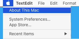 Sobre esta opción Mac en Mac