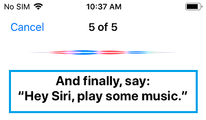 Hey Siri reproduce música