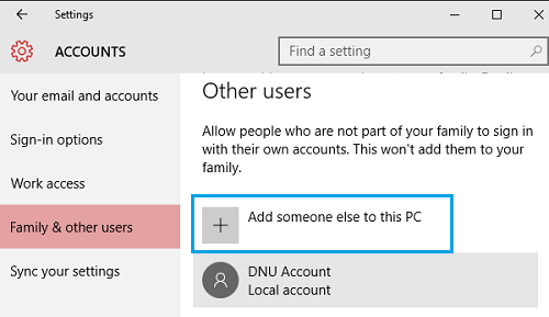 Añadir un nuevo usuario a un PC con Windows 10