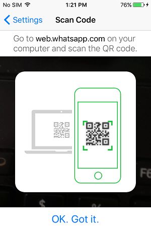 Scan QR Code Using iPhone